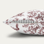 Yorkshire Terrier Burgundy French Toile Pillow