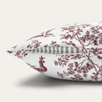 Samoyed Burgundy French Toile Pillow