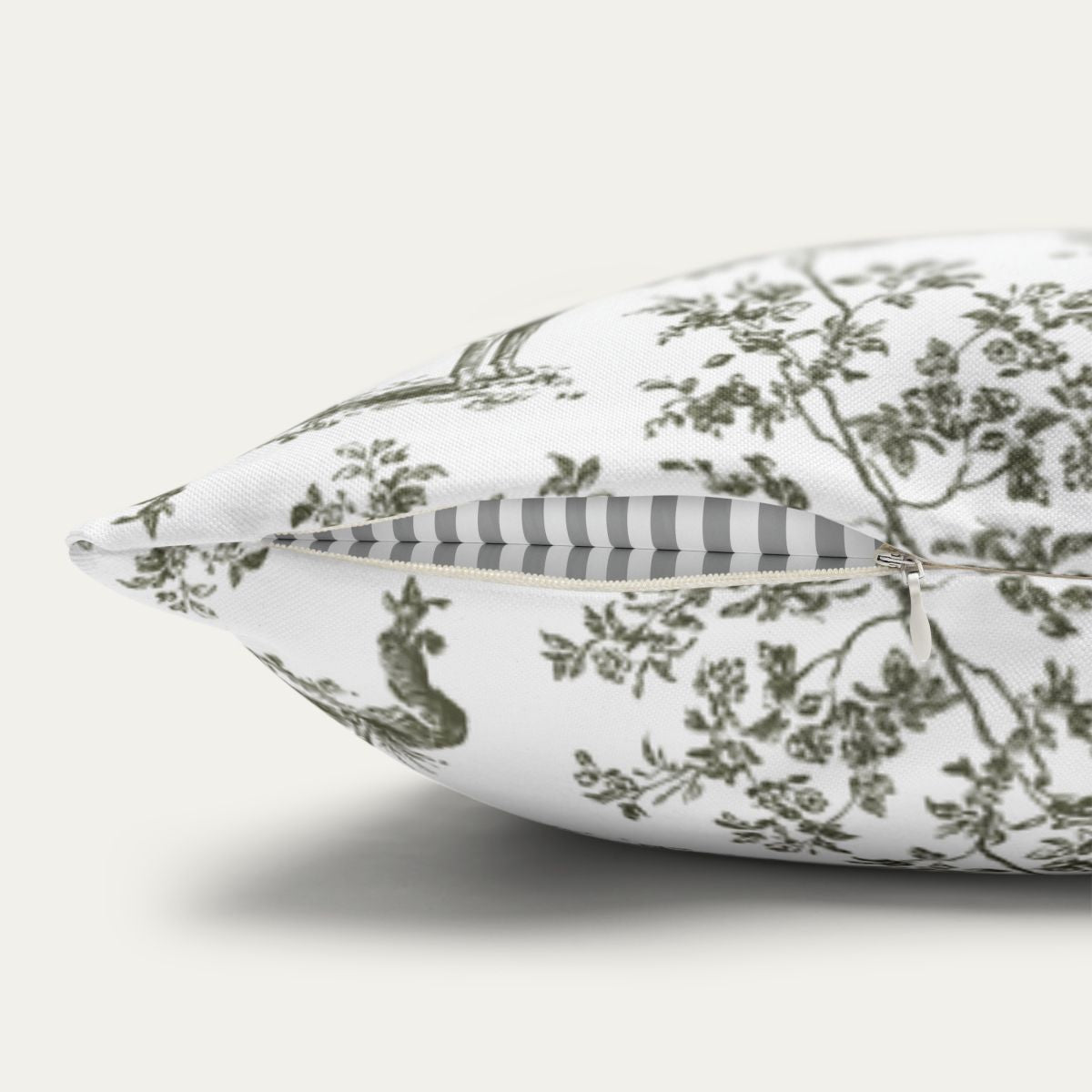 Vizsla Sage Green French Toile Pillow