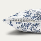 Shiba inu Blue French Toile Pillow
