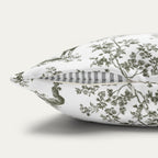 Doberman Sage Green French Toile Pillow