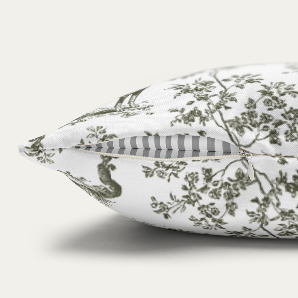 Doberman Sage Green French Toile Pillow