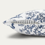 Great pyrenees Blue French Toile Pillow