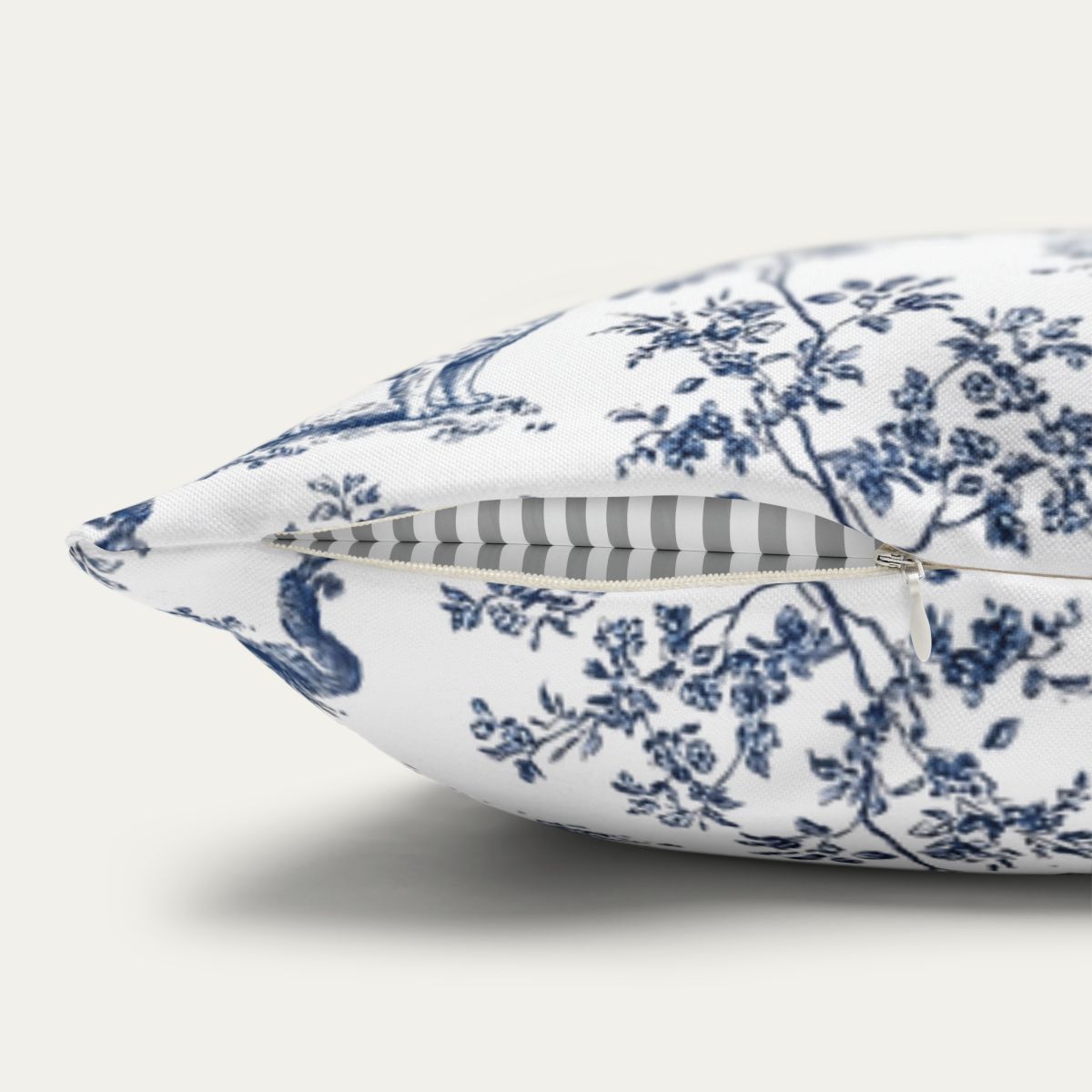 Great pyrenees Blue French Toile Pillow