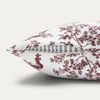 German Shepherd Burgundy French Toile Pillow