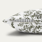 English Springer Spaniel Sage Green French Toile Pillow
