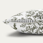 Shetland Sheepdog Sage Green French Toile Pillow