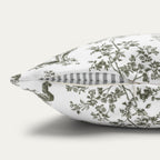 Golden Retriever Sage Green French Toile Pillow