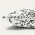 Schnauzer Sage Green French Toile Pillow