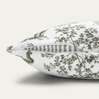 Poodle Sage Green French Toile Pillow
