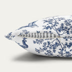 Cockapoo Blue French Toile Pillow