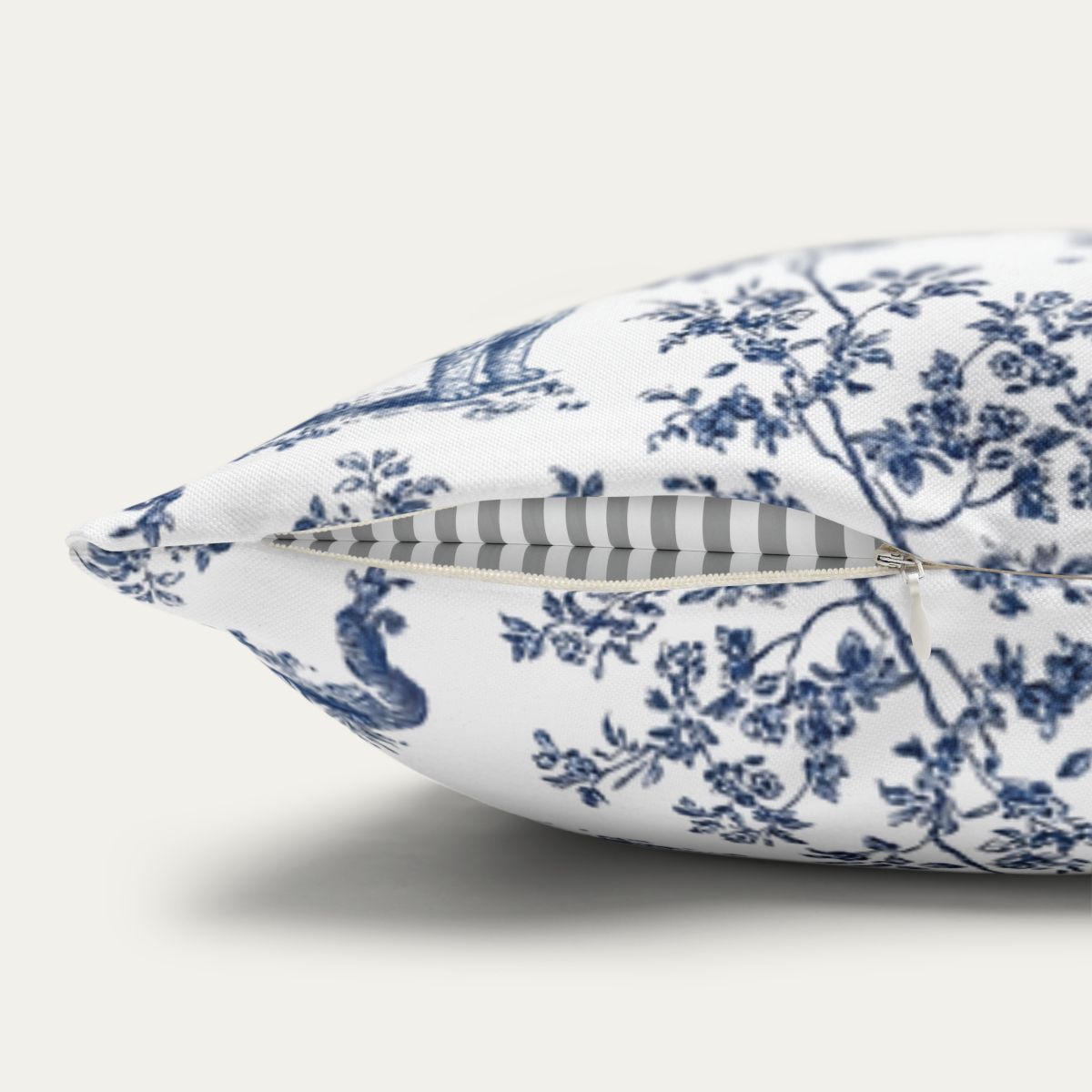 Cockapoo Blue French Toile Pillow