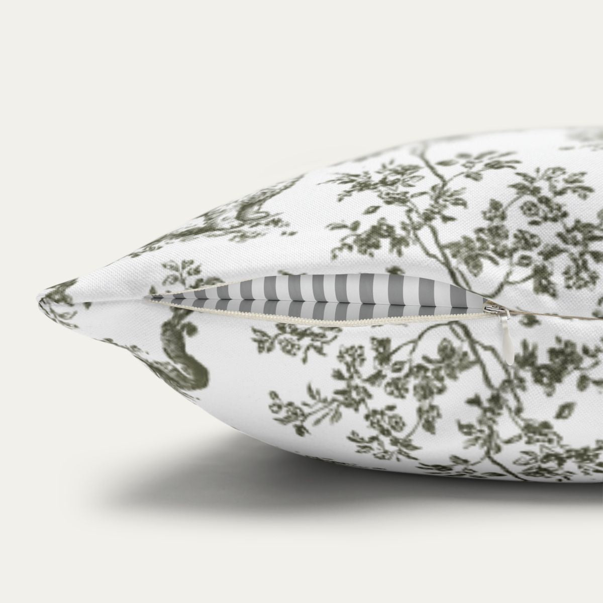 Maltese Sage Green French Toile Pillow