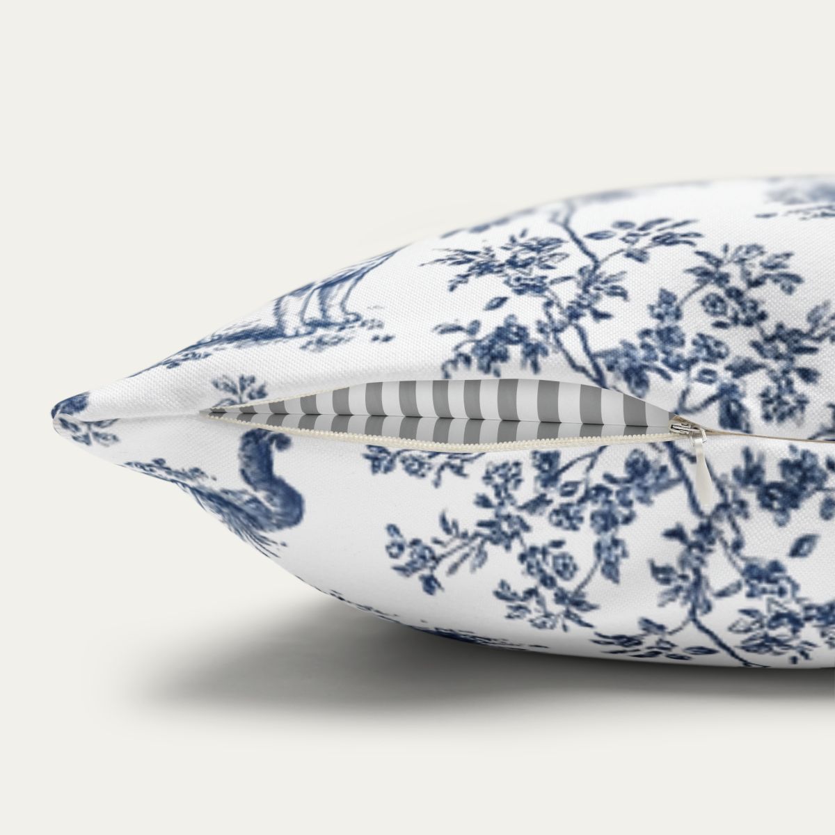 Alaskan Malamute Blue French Toile Pillow