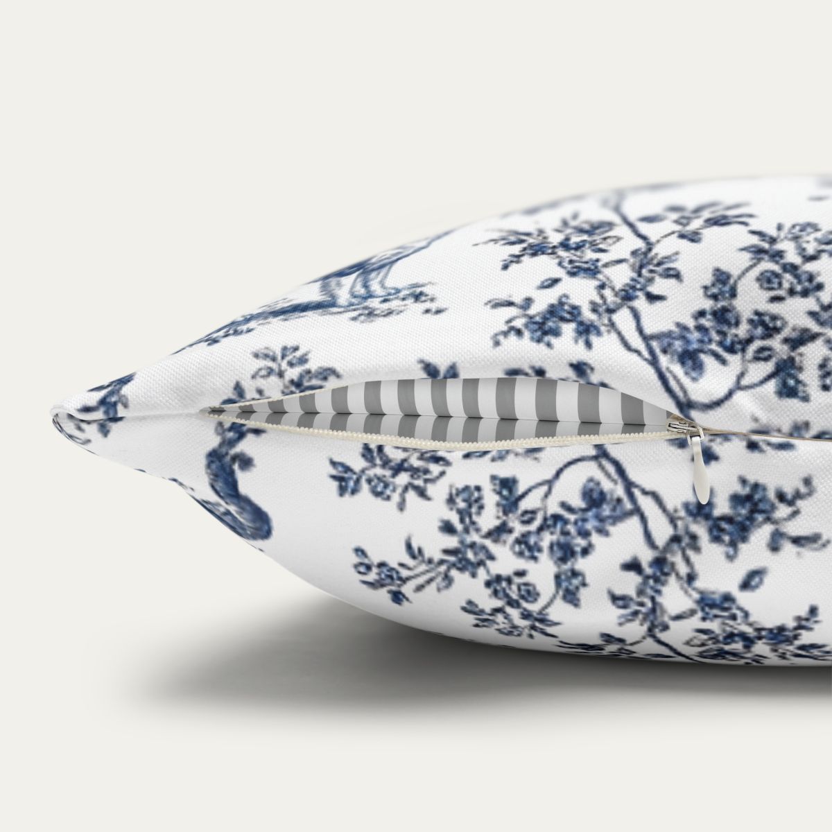 Border Collie Blue French Toile Pillow