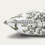 Toy Fox Terrier Sage Green French Toile Pillow
