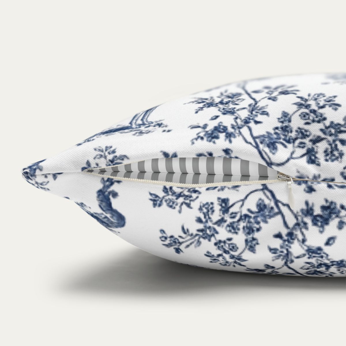Greyhound Blue French Toile Pillow