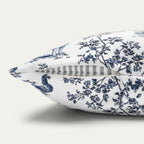 Toy Fox Terrier Blue French Toile Pillow