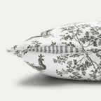 Spanish Water Dog Sage Green French Toile Pillow