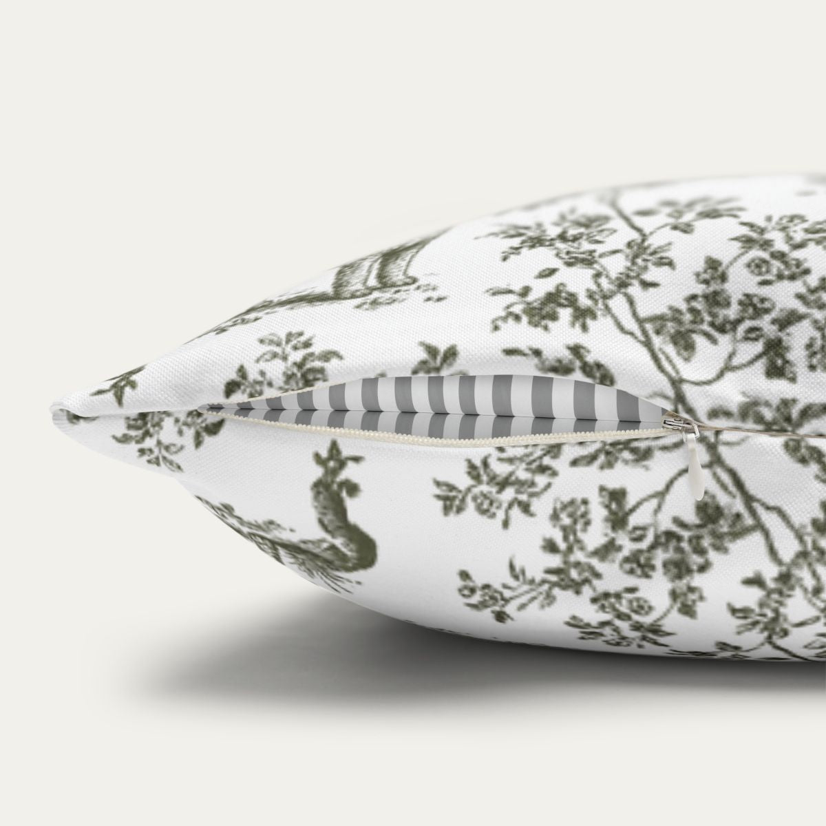 Spanish Water Dog Sage Green French Toile Pillow