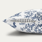 Yorkshire Terrier Blue French Toile Pillow
