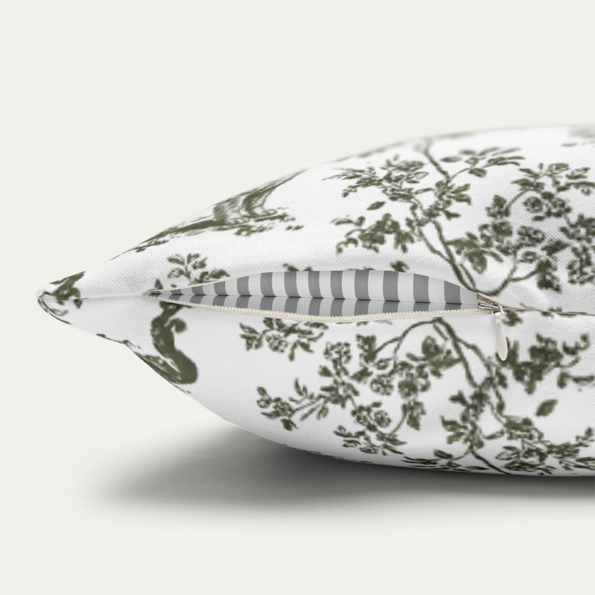 Newfoundland Sage Green French Toile Pillow