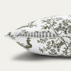 Sphynx cat Sage Green French Toile Pillow