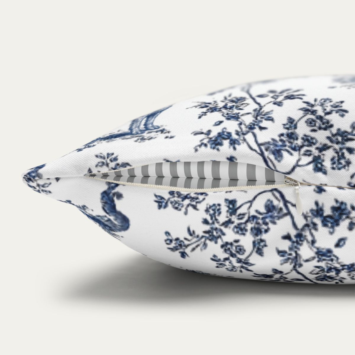 Wirehaired Pointing Griffon Blue French Toile Pillow
