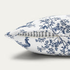 Bull Terrier Blue French Toile Pillow