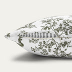 Cavalier Spaniel Sage Green French Toile Pillow