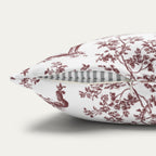 Weimaraner Burgundy French Toile Pillow