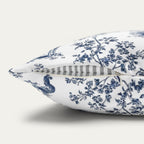 Whippet Blue French Toile Pillow