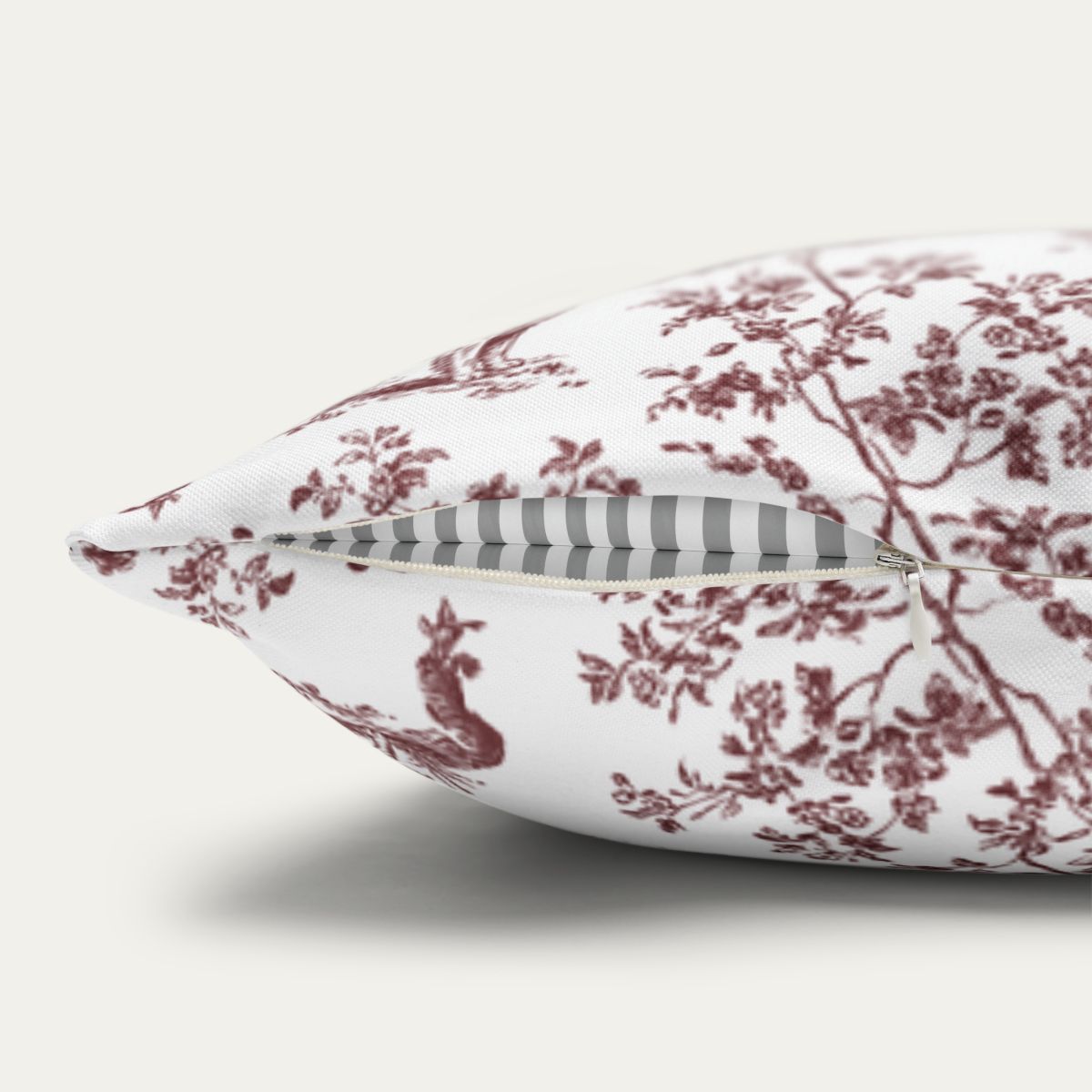 Golden Retriever Burgundy French Toile Pillow