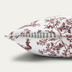 Sphynx Cat Burgundy French Toile Pillow