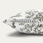 Chihuahua Shorthaired Sage Green French Toile Pillow
