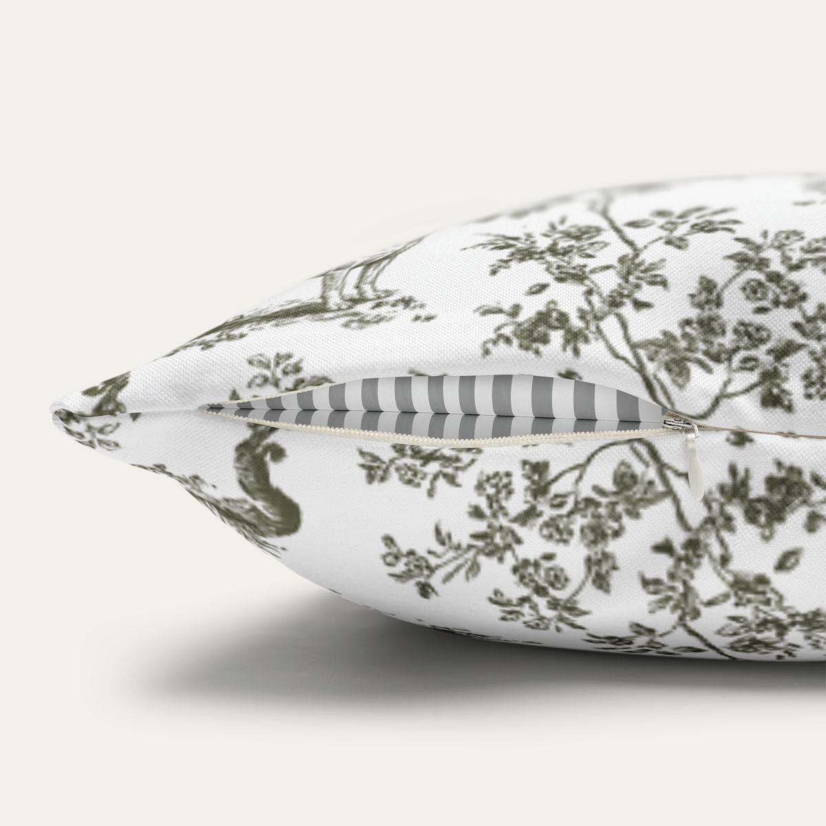 Chihuahua Shorthaired Sage Green French Toile Pillow