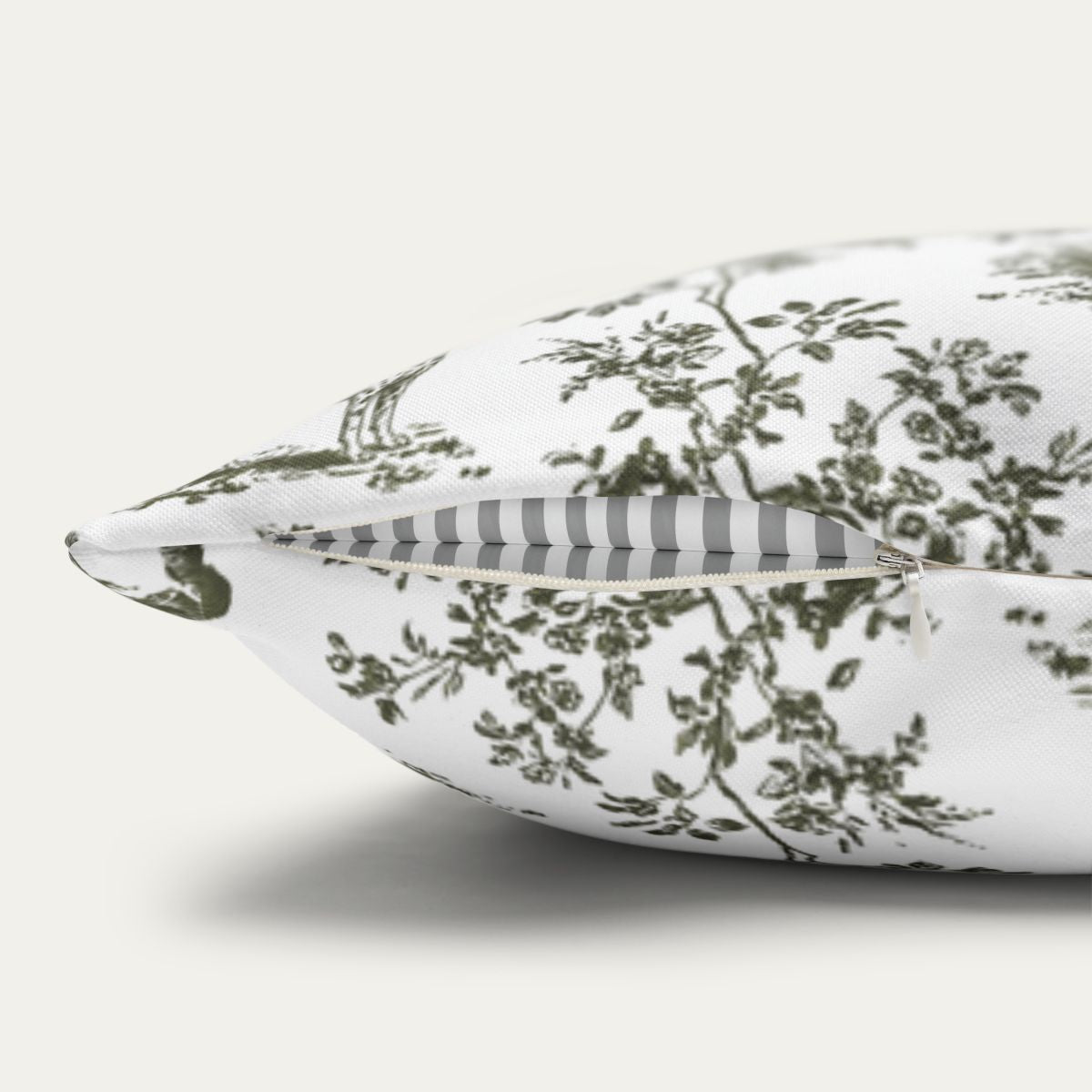 Dalmatian Sage Green French Toile Pillow