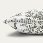 Shih tzu Sage Green French Toile Pillow