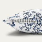 Basenji Blue French Toile Pillow