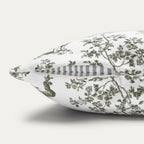 Pug Sage Green French Toile Pillow