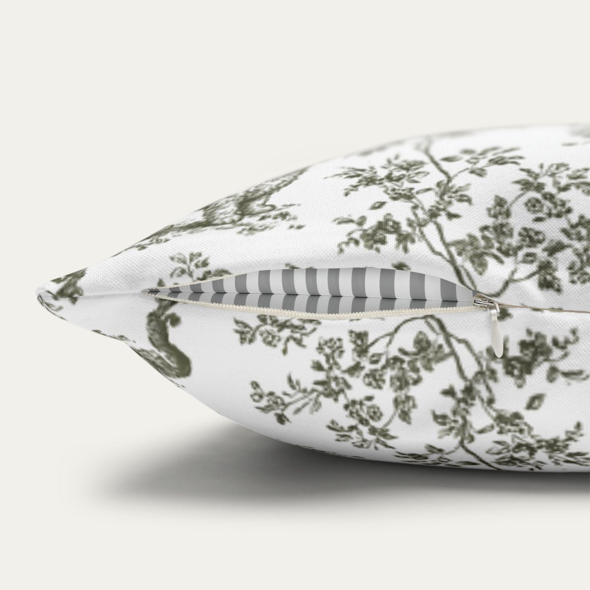 Havanese Sage Green French Toile Pillow