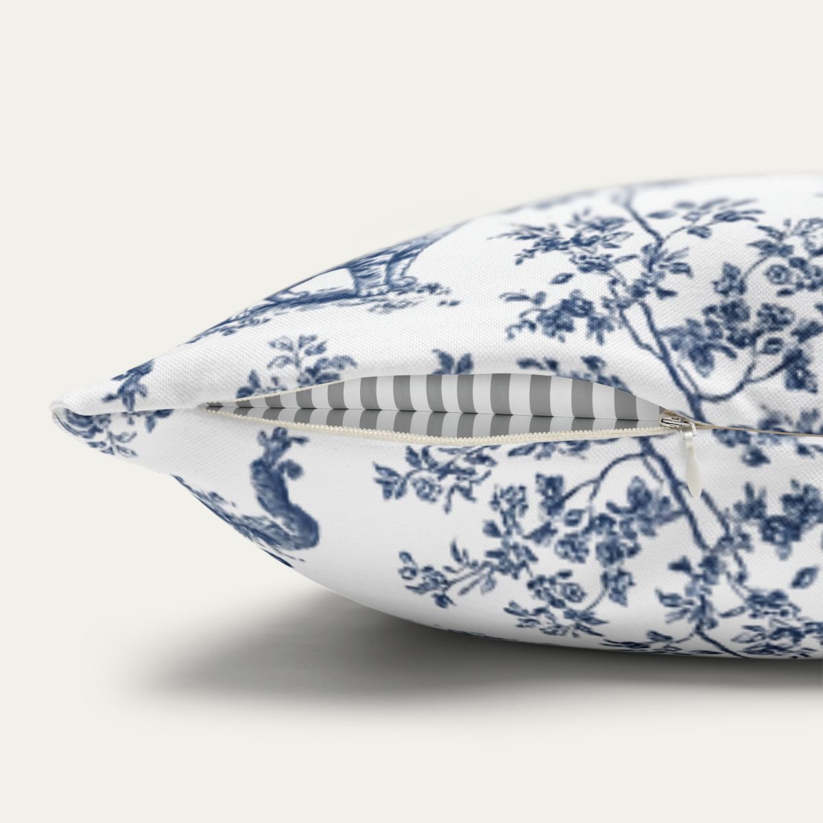 Scottish Fold Blue French Toile Pillow