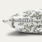 French Bulldog Sage Green French Toile Pillow