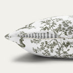 Bichon Frise Sage Green French Toile Pillow