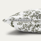 Bernedoodle Sage Green French Toile Pillow