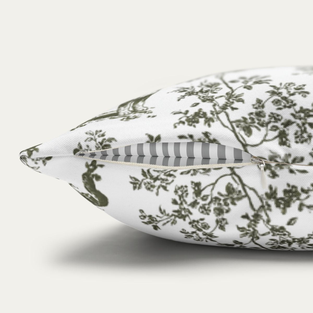 Bernedoodle Sage Green French Toile Pillow