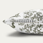 Rhodesian Ridgeback Sage Green French Toile Pillow
