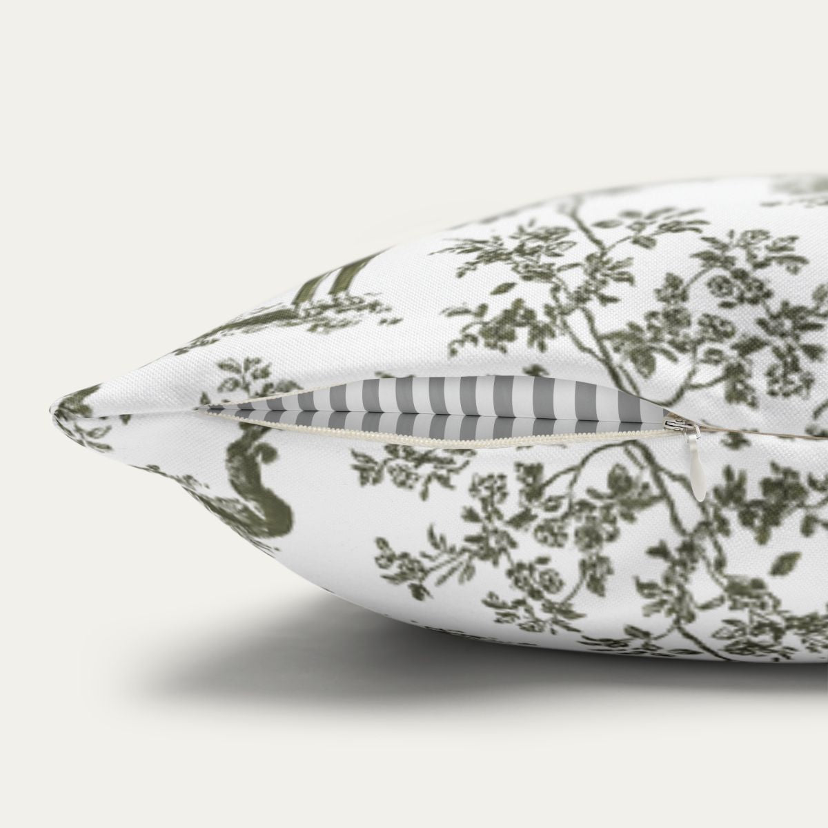 Rhodesian Ridgeback Sage Green French Toile Pillow