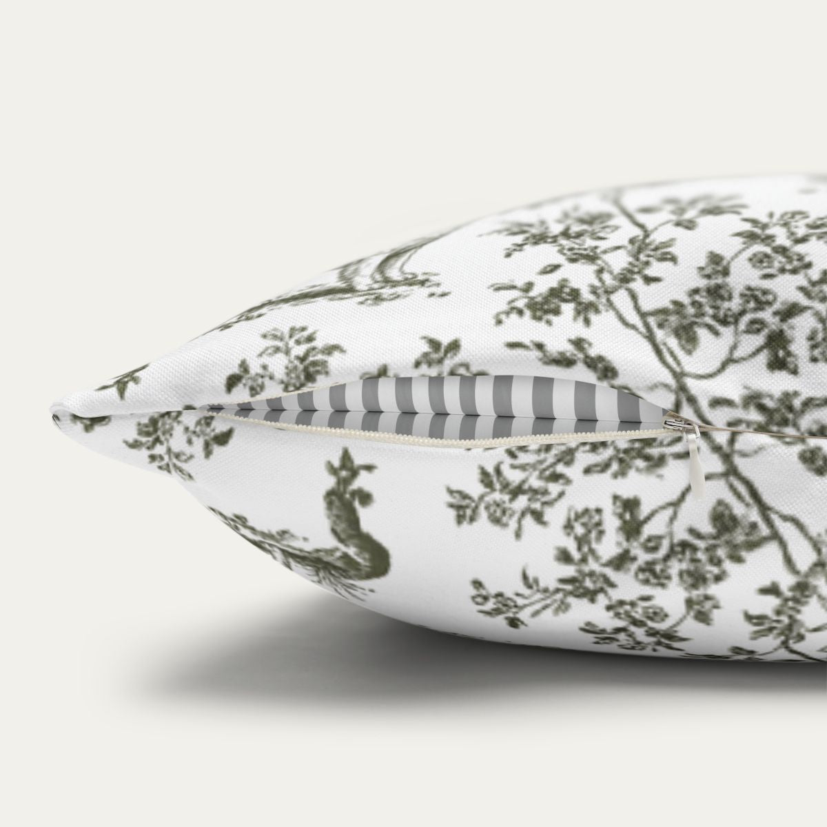 Samoyed Sage Green French Toile Pillow