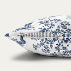 Schnauzer Blue French Toile Pillow